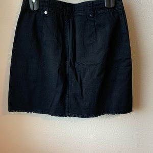 Honey Belle - Black Mini Skirt w/distressed hem - Size M - NWT